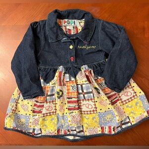 Y2K Dress Denim Patchwork Size 4